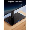 PERLESMITH Mobile TV Stand on Wheels for 32-75 Inch Flat/Curved Panel Screens