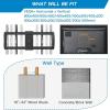 PERLESMITH Full Motion TV Wall Mount for Most 37-82 inch TVs up to 132 lbs, TV Mount with Dual Articulating Arms with Tilt and Extension, Fits 12″ 16″ Studs, Max VESA 600x400mm, PSLFK1(24″ wood studs – 42″-90″ full motion)