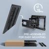 PERLESMITH TV Wall Mount Full Motion for 32-65 Inch Flat Curved Screen TVs, TV Mount with Swivels Tilts Extension Dual Articulating Bracket Arms Supports up to 99 lbs Max VESA 400×400, PSMFK9(Fits 32-65″ TVs / Max 16″ Wood Stud)