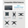 PERLESMITH TV Wall Mount Full Motion for 32-65 Inch Flat Curved Screen TVs, TV Mount with Swivels Tilts Extension Dual Articulating Bracket Arms Supports up to 99 lbs Max VESA 400×400, PSMFK9(Fits 27-60″ TVs / Single Wood Stud)