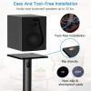 PERLESMITH Universal Speaker Stands Pair for Surround Sound up to 22LB, 27.56 Inch Bookshelf Speaker Stand for Klipsch, Polk, Yamaha & Other Large Satellite, Bookshelf Speakers, Studio Monitors(Weight 22 LBS)