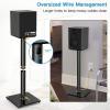 PERLESMITH Universal Speaker Stands Pair for Surround Sound up to 22LB, 27.56 Inch Bookshelf Speaker Stand for Klipsch, Polk, Yamaha & Other Large Satellite, Bookshelf Speakers, Studio Monitors(Weight 22 LBS)