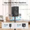 PERLESMITH Universal Speaker Stands Pair for Surround Sound up to 22LB, 27.56 Inch Bookshelf Speaker Stand for Klipsch, Polk, Yamaha & Other Large Satellite, Bookshelf Speakers, Studio Monitors(Weight 11 LBS)