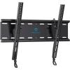 PERLESMITH Fixed TV Wall Mount Bracket, Low Profile Design for Most 26-60 inch LED LCD OLED-4K Flat Screen TVs up to 115lb, Ultra Slim Fixed TV Mount with Max VESA 400x400mm Fits 16 inch Wood Stud(Black)