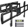 PERLESMITH Full Motion TV Wall Mount for Most 37-82 inch TVs up to 132 lbs, TV Mount with Dual Articulating Arms with Tilt and Extension, Fits 12″ 16″ Studs, Max VESA 600x400mm, PSLFK1(24″ wood studs – 42″-97″ full motion)