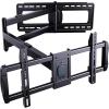 PERLESMITH Full Motion TV Wall Mount for Most 37-82 inch TVs up to 132 lbs, TV Mount with Dual Articulating Arms with Tilt and Extension, Fits 12″ 16″ Studs, Max VESA 600x400mm, PSLFK1(24″ wood studs – 42″-90″ full motion)