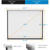 PERLESMITH 100 Inch Projector Screen Pull Down, 16:9 HD Retractable Rising Projector Screen with Auto-Locking, Manual Movie Projector Screen for Indoor Outdoor Home Theater Office Movies – PSMS1