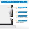 PERLESMITH Projector Screen with Stand 100 Inch 4K Ultra HD 16:9 Portable Outdoor Indoor Movie 3D Widescreen with Foldable Tripod Retractable Screen for Home Theater, Gaming, Office