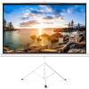 PERLESMITH Projector Screen with Stand 100 Inch 4K Ultra HD 16:9 Portable Outdoor Indoor Movie 3D Widescreen with Foldable Tripod Retractable Screen for Home Theater, Gaming, Office