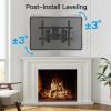 PERLESMITH Corner TV Wall Mount Bracket for 26-60 inch LED LCD Flat Curved Screen TVs up to 99 lbs, Full Motion Corner TV Mount with Dual Articulating Arms, Swivel, Tilt, Extension, Max VESA 400x400mm