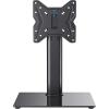PERLESMITH Swivel Universal TV Stand for 19-43 inch TVs or Monitor, Height Adjustable TV Mount Stand with Tempered Glass Base, Max VESA 200x200mm, Holds up to 44lbs, PSTVS07