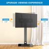 PERLESMITH Universal Floor TV Stand/Base with Swivel Mount for Most 32-65 inch LCD LED TVs – Height Adjustable, Cable Management and Space Saving, VESA 600x400mm, Perfect for Corner & Bedroom, PSFS01