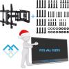 PERLESMITH Universal Mounting Hardware Kit Fits Most TVs, Includes M4, M5, M6 and M8 Screws, Washers and Spacers for Monitor, up to 80 inches, PSUHP(Black)