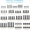 PERLESMITH Universal Mounting Hardware Kit Fits Most TVs, Includes M4, M5, M6 and M8 Screws, Washers and Spacers for Monitor, up to 80 inches, PSUHP(Black)