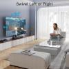 PERLESMITH Universal Swivel TV Stand Legs for 24-60 inch LCD LED TVs, Height Adjustable Television Mount Stand with Tempered Glass Base, Universal VESA Mount 400×400mm, Holds up to 88lbs, PSTVS09(Swivel)
