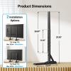 PERLESMITH Universal TV Stand Mount for 20-75 Inch TVs, Height Adjustable Table Top TV Stand, Great Load-Bearing Replacement TV Legs with Steel Holds up to 110lbs, Max VESA 800 x 600mm PSTVS01