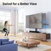 PERLESMITH Universal TV Stand Table Top TV Base for 32-82 inch LCD LED OLED 4K Flat Screen TVs-Height Adjustable TV Mount Stand with Tempered Glass Base, VESA 600x400mm(37-77 Inch Screen)