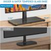 PERLESMITH Universal TV Stand Table Top TV Base for 32-82 inch LCD LED OLED 4K Flat Screen TVs-Height Adjustable TV Mount Stand with Tempered Glass Base, VESA 600x400mm(32-80 inch Screen)
