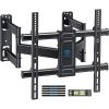PERLESMITH Corner TV Wall Mount Bracket for 26-60 inch LED LCD Flat Curved Screen TVs up to 99 lbs, Full Motion Corner TV Mount with Dual Articulating Arms, Swivel, Tilt, Extension, Max VESA 400x400mm