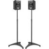 PERLESMITH Speaker Stand Adjustable – Extend 20″ to 44″ – Holds Satellite Speakers & Small Bookshelf Speakers up to 9 lbs, Floor Stands Compatible with Sony Bose Polk JBL Yamaha and Others – 1 Pair