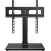 PERLESMITH Universal TV Stand Table Top TV Base for 32 to 65 inch LCD LED OLED 4K Flat Screen TVs-Height Adjustable TV Mount Stand with Tempered Glass Base,VESA 400x400mm,Holds up to 88lbs,PSTVS15