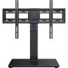 PERLESMITH Universal TV Stand Table Top TV Base for 32-82 inch LCD LED OLED 4K Flat Screen TVs-Height Adjustable TV Mount Stand with Tempered Glass Base, VESA 600x400mm(37-75 Inch Screen)