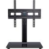 PERLESMITH Universal TV Stand Table Top TV Base for 32-82 inch LCD LED OLED 4K Flat Screen TVs-Height Adjustable TV Mount Stand with Tempered Glass Base, VESA 600x400mm(32″-65″ TV Stand)