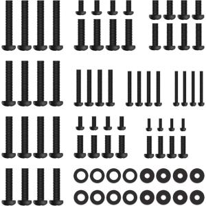 PERLESMITH Universal Mounting Hardware Kit Fits Most TVs, Includes M4, M5, M6 and M8 Screws, Washers and Spacers for Monitor, up to 80 inches, PSUHP(Black)