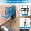 PERLESMITH TV Tripod Stand with ±20° Tilt and 360° Swivel,Portable TV Stand for 37-85 Inch LED LCD OLED Flat Screen TVs,Height Adjustable Outdoor TV Stand with VESA 600x400mm up to 110 lbs PSTM2(23-70 inch)
