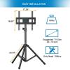 PERLESMITH TV Tripod Stand with ±20° Tilt and 360° Swivel,Portable TV Stand for 37-85 Inch LED LCD OLED Flat Screen TVs,Height Adjustable Outdoor TV Stand with VESA 600x400mm up to 110 lbs PSTM2(23-70 inch)