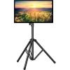 PERLESMITH TV Tripod Stand with ±20° Tilt and 360° Swivel,Portable TV Stand for 37-85 Inch LED LCD OLED Flat Screen TVs,Height Adjustable Outdoor TV Stand with VESA 600x400mm up to 110 lbs PSTM2(23-70 inch)