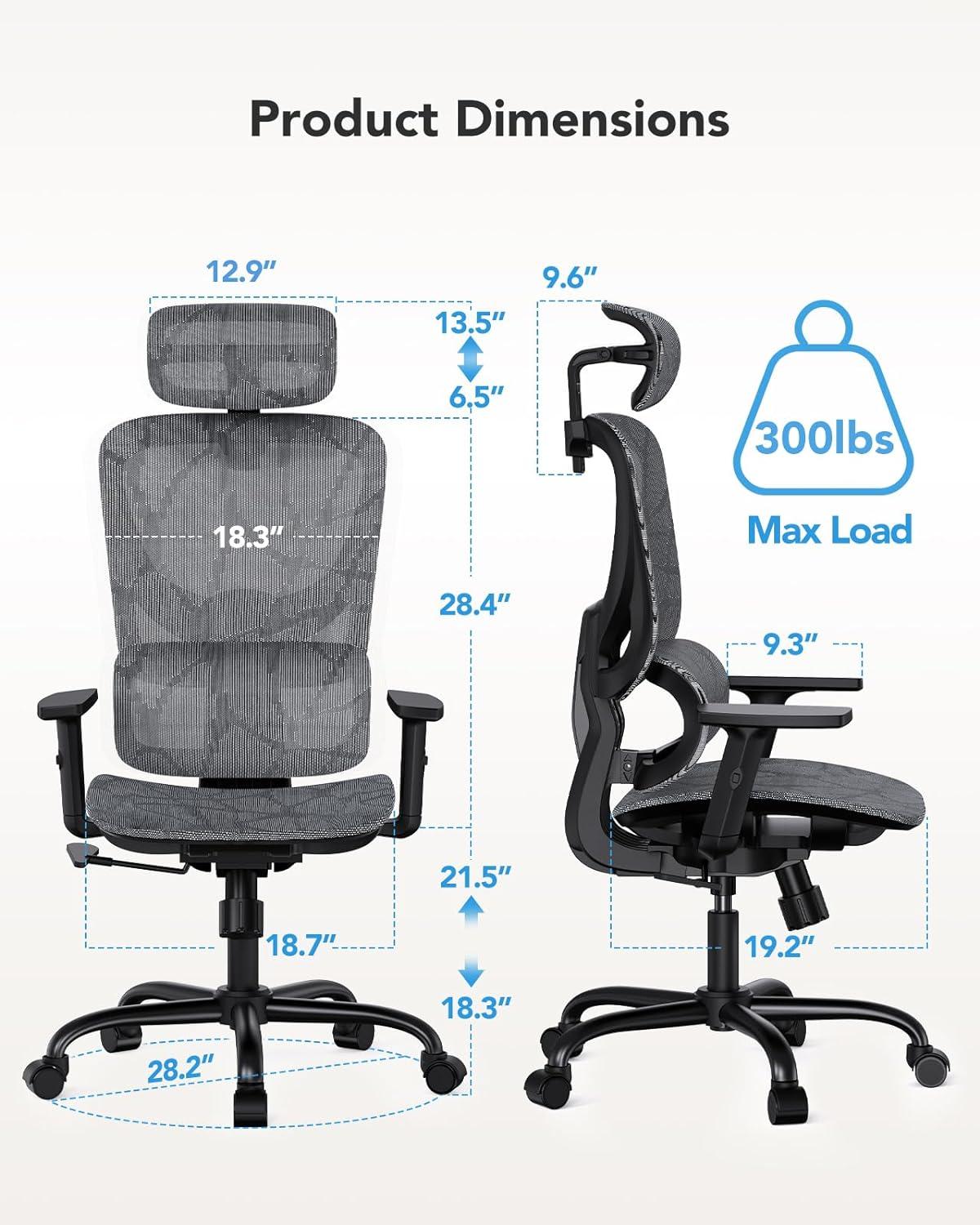 imageMobile TV Stand for 2360 Inch LCD LED FlatCurved Panel Screen TVs with Ergonomic Mesh Office Chair High Back Desk Chair with Adjustable Lumbar Support Armrests Rocking Tilt