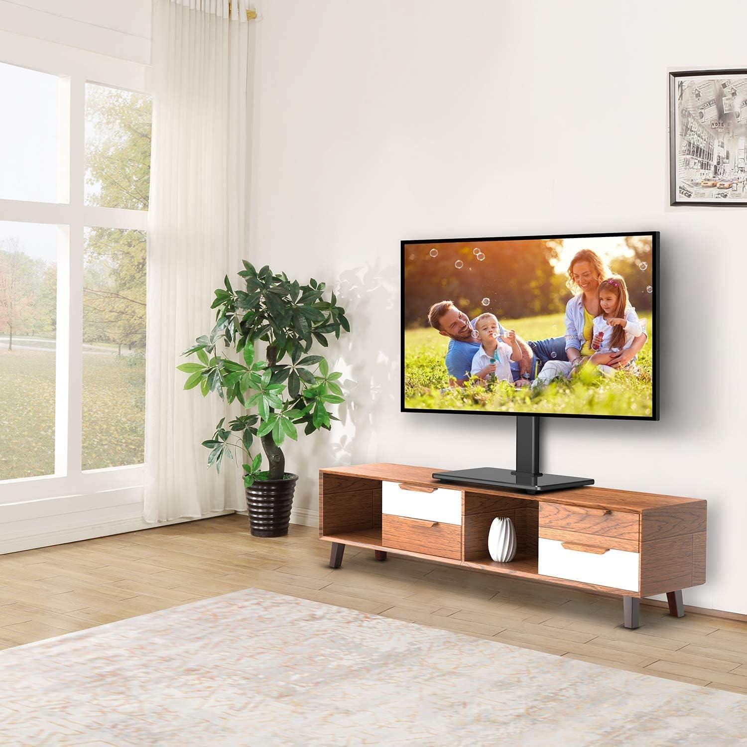 imagePERLESMITH Mobile TV Stand amp Universal Swivel TV Stand PSTVMC06ampPSTVS17
