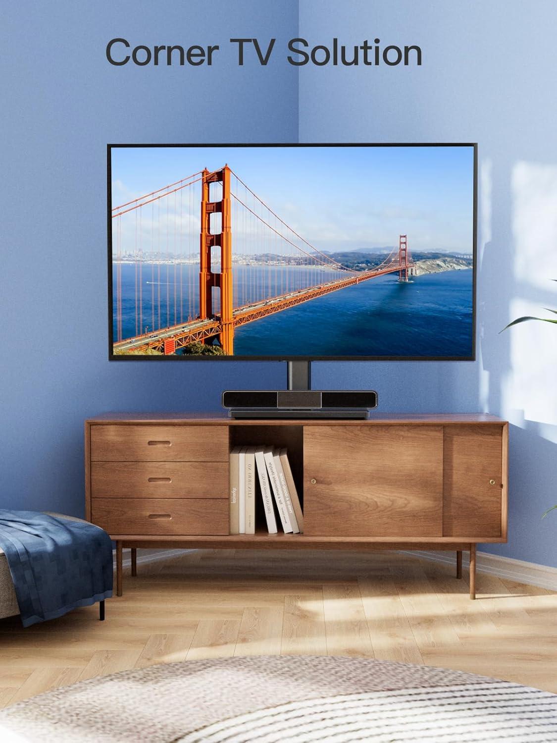 imagePERLESMITH Rolling TV Stand for 3285 Inch TVs Holds up to 132 Lbs