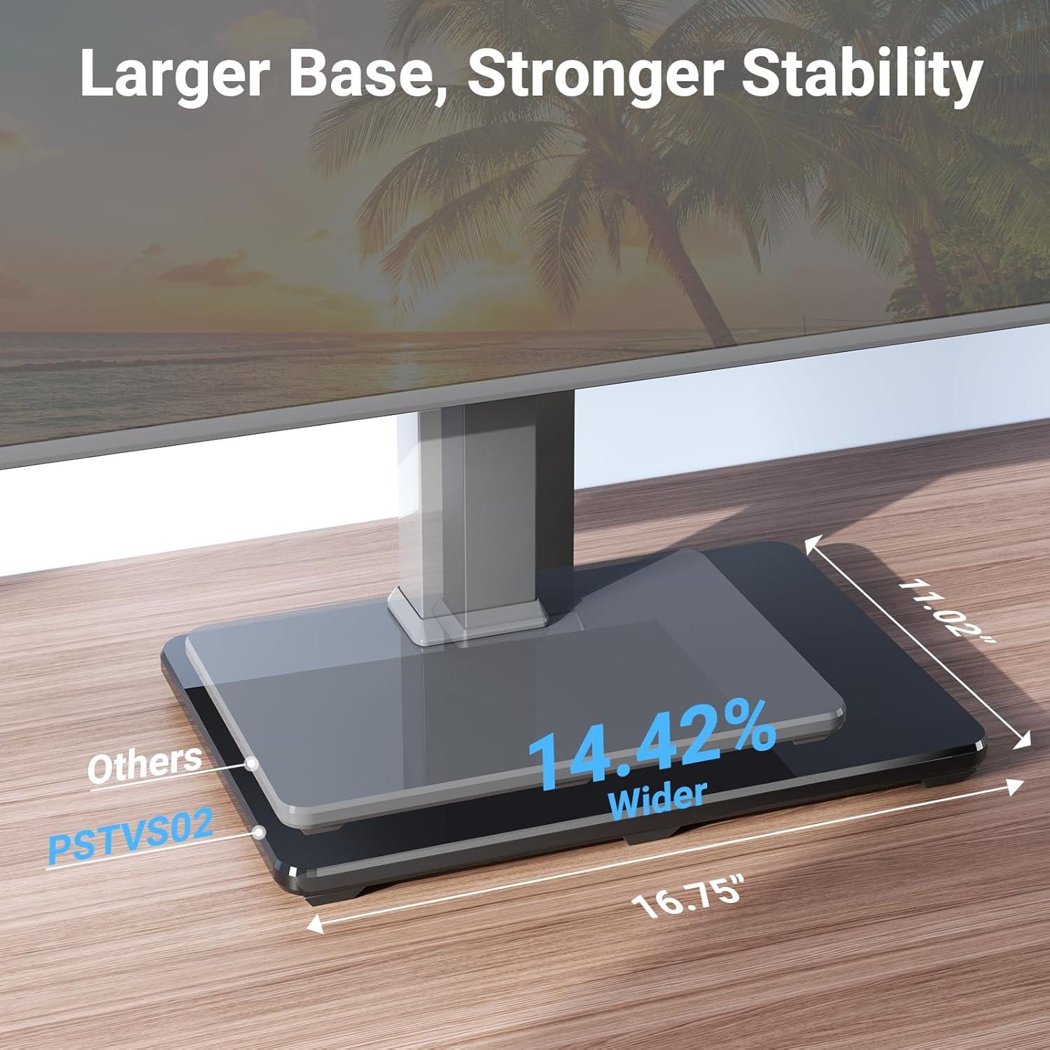 imagePERLESMITH Mobile TV Stand amp Swivel Universal TV Stand PSTVMC06ampPSTVS02