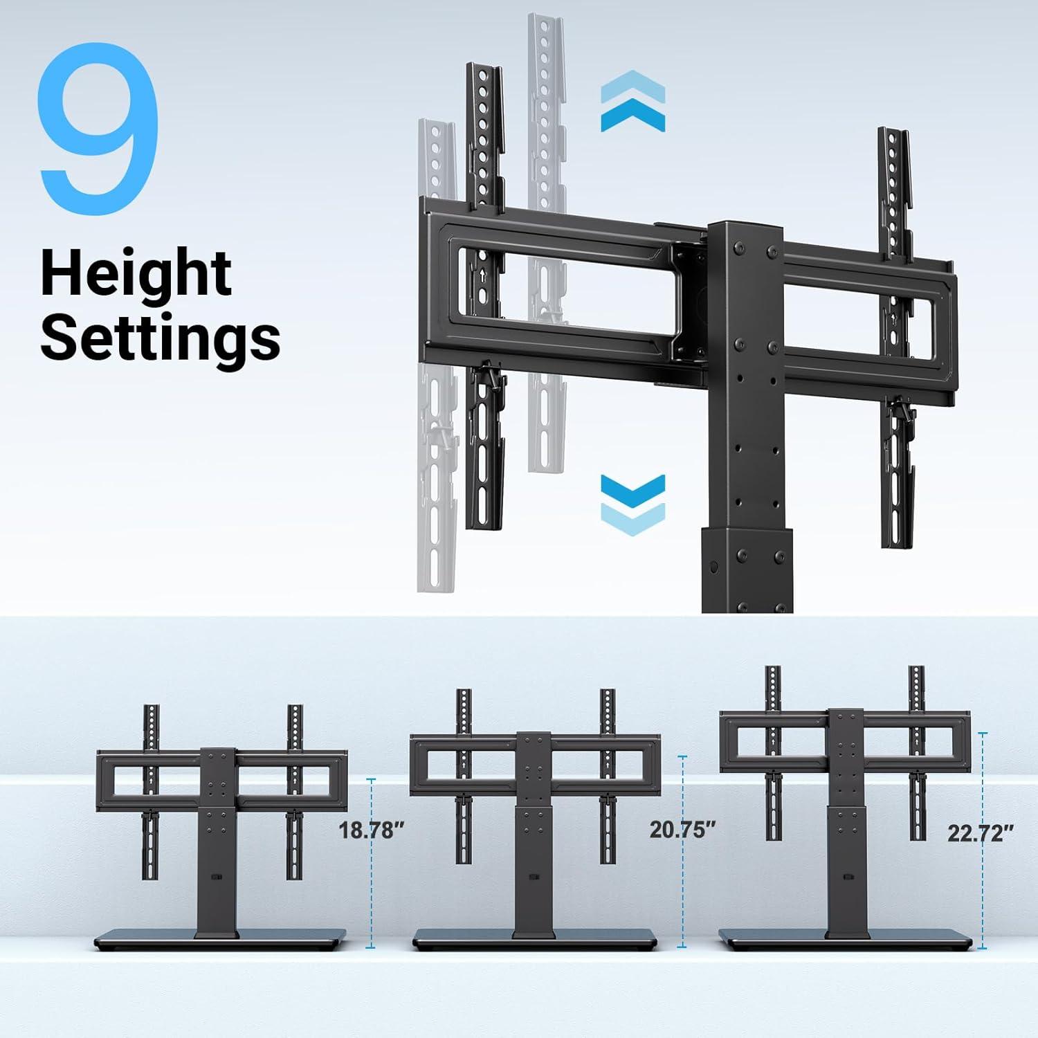 imagePERLESMITH Mobile TV Stand amp Swivel Universal TV Stand PSTVMC06ampPSTVS02
