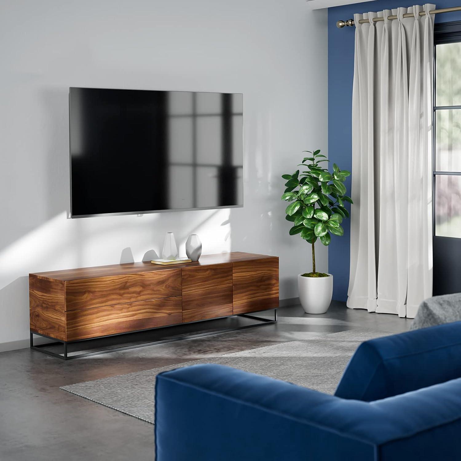 imagePERLESMITH Mobile TV Stand for 2360 Inch LCD LED FlatCurved Panel Screen TV