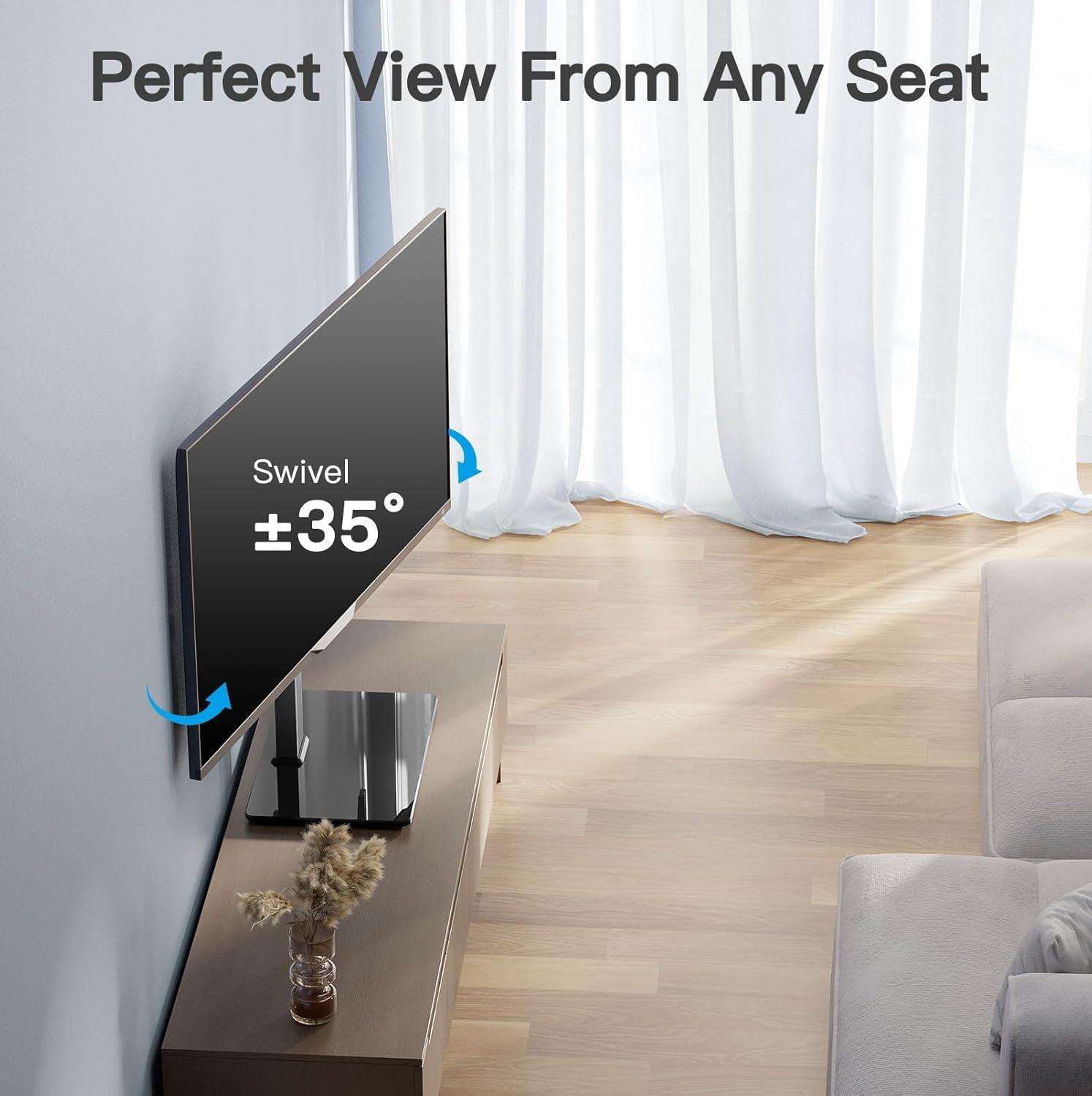 imagePERLESMITH Mobile TV Stand amp Universal Swivel TV Stand PSTVMC06ampPSTVS18
