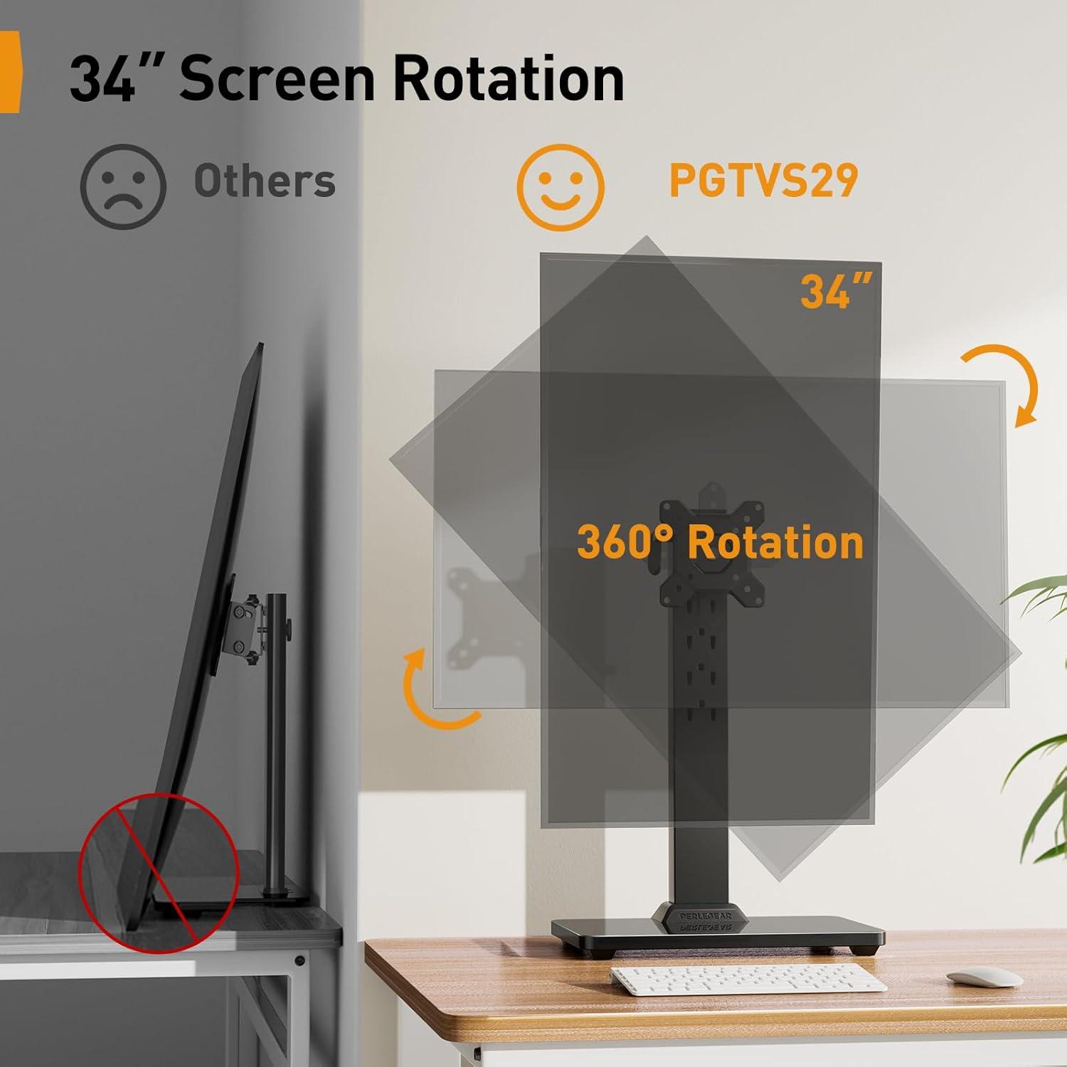 imagePERLESMITH Rolling TV Stand amp Perlegear Monitor TV Stand