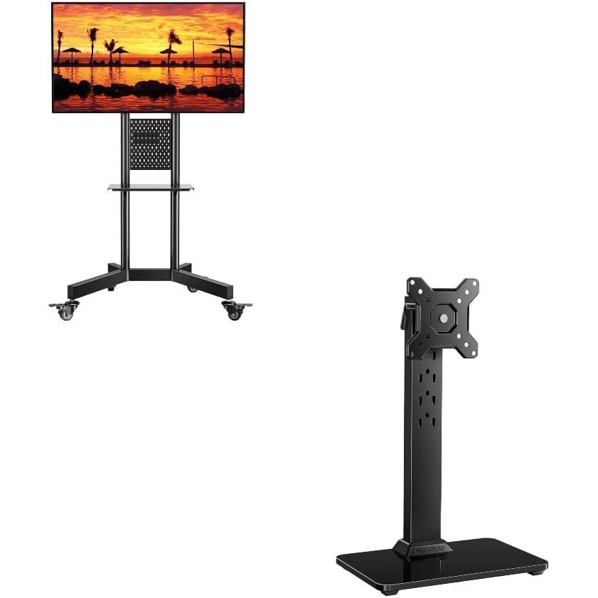 imagePERLESMITH Rolling TV Stand amp Perlegear Monitor TV Stand