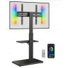 PERLESMITH Rolling TV Stand PSTVMC04 & Perlegear Floor TV Stand PGFS21B