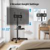 PERLESMITH Universal TV Cart PSTVMC06 & TV Stand PSTVS13