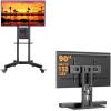 PERLESMITH Rolling TV Stand & Perlegear Table TV Stand