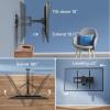 PERLESMITH Full Motion TV Wall Mount with LED Lights for 28-65 Inch TVs, Pre-Assembled TV Mount Up to 88 lbs, Max VESA 400x400mm, Swivel, Extension, Tilt, Music Sync Backlights, Fits 12/16″ Wood Studs(Fits 26-65″ TVs / Single Wood Stud)
