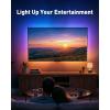PERLESMITH Full Motion TV Wall Mount with LED Lights for 28-65 Inch TVs, Pre-Assembled TV Mount Up to 88 lbs, Max VESA 400x400mm, Swivel, Extension, Tilt, Music Sync Backlights, Fits 12/16″ Wood Studs(Fits 28-65″ TVs / Max 16″ Wood Stud)