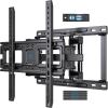 PERLESMITH Full Motion TV Wall Mount with LED Lights for 28-65 Inch TVs, Pre-Assembled TV Mount Up to 88 lbs, Max VESA 400x400mm, Swivel, Extension, Tilt, Music Sync Backlights, Fits 12/16″ Wood Studs(Fits 32-65″ TVs / Max 16″ Wood Stud)