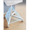PERLESMITH Rolling White TV Stand for 23–65 Inch TVs up to 99 lbs, Portable TV Stand on Wheels with Height Adjustable Shelf, Outdoor Mobile White TV Cart for Bedroom, Max VESA 400x400mm, PSTVMC04W(White)