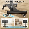 PERLESMITH & Perlegear Rolling TV Stand PSTVMC05 & PGFS08