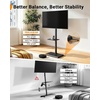 PERLESMITH Rolling TV Stand PSTVMC05 & PGFLS35B