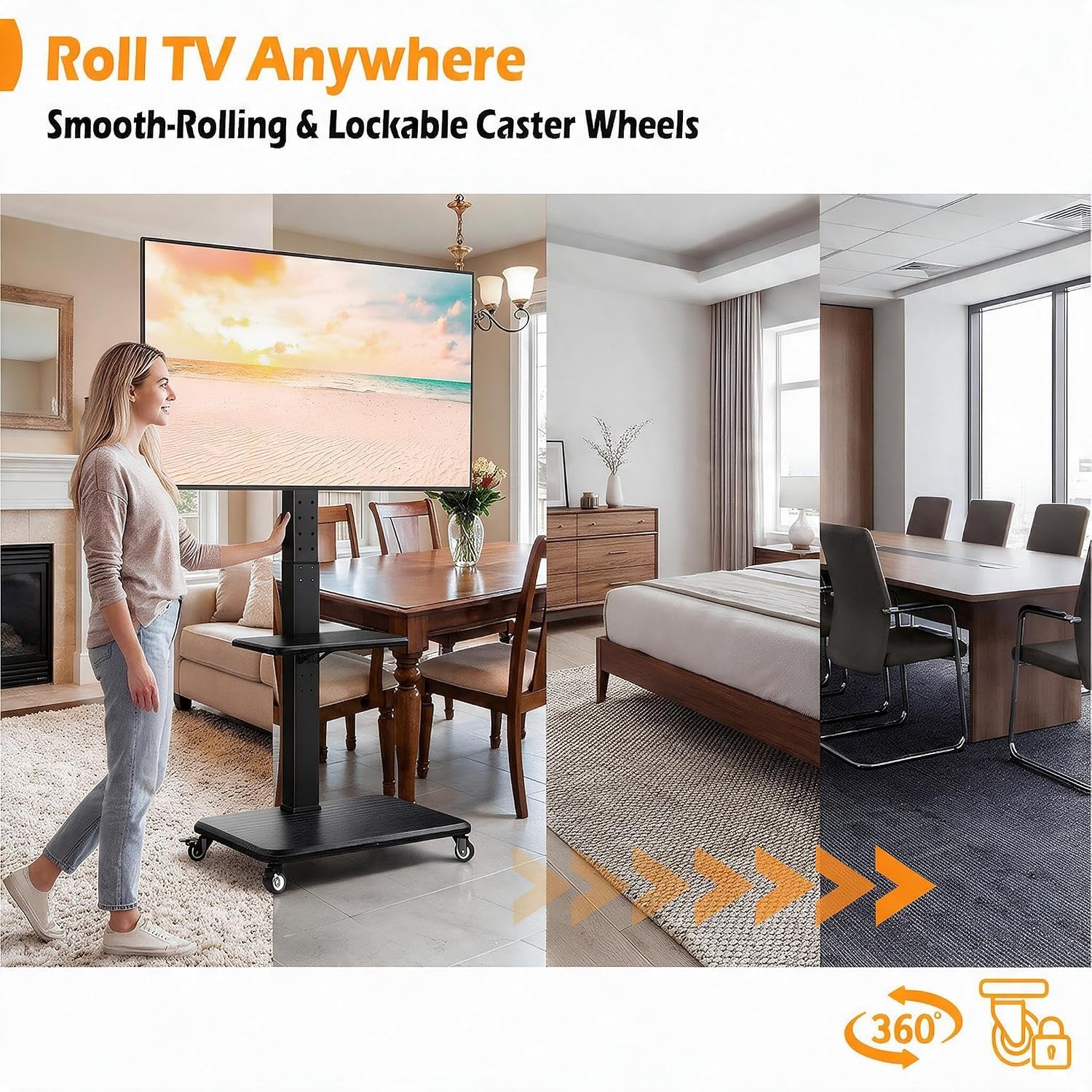 image:imagePERLESMITH TV Stand PSTVMC10 amp PGTVMC27BN1US